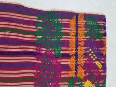 Vintage Traditional Guatemalan Embroidered Handwoven Huipil 107x71cms