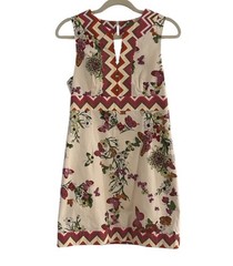 Tibi Cream Multicolor Mini Dress Size 6