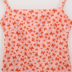 Urban Outfitters Y2K Mini Slip Dress Pink Butterfly Twee Fairy Soft Girl Size S