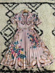 Modern Dalia MacPhee Pleated Midi Dress Grandmacore Cottagecore