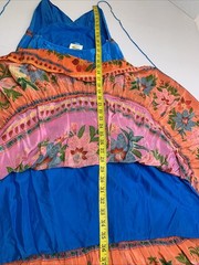 Farm Rio For Anthropologie Small Floral Spanish Maxi Halter Strap Dress P143