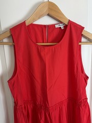Madewell Women&rsquo;s Red Cattail Tiered Maxi Dress, Made In Vietnam, XXS