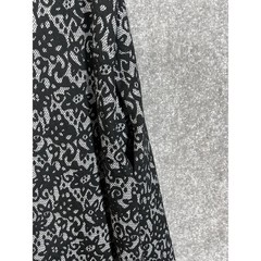 AB Studio Dress Womens Size XL Black Floral Stretch Lined Short Sleeve Pockets