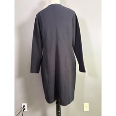 NWT Boden V-Neck Ellen Ottoman Ribbed Shift Dress 10 L Minimalist Office Classic