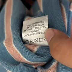Lovers + Friends Pink Blue Striped Julianne Midi Dress Size Small