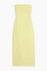 A.L.C. ALC Size 6 Elizabeth Cady Dress Charteuse Crepe Strapless Midi $550