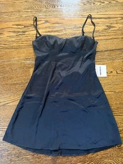 Womens revolve superdown black mini silk dress xs