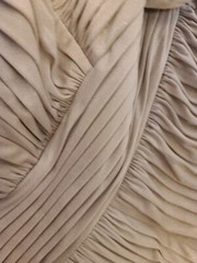 TADASHI COLLECTION ruched Beige GOWN XL