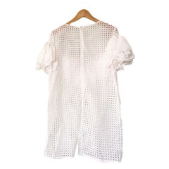 JJ’s Fairyland See Through Eyelet White Dress Large