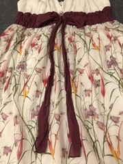 Sophie Max Silk Blend Baby Doll Dress Floral Sundress Size Large Fairy Delicate