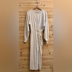 Marant Etoile Sz 36/4/S Sweatshirt Jersey Cotton Drop Shoulder Midi Length Dress