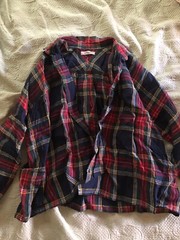 Ichi Antiquites Linen Tartan Shirt