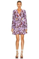 NWT Simkhai Londyn Cut Out Sides Pockets Mini Dress in Lavender Size Small