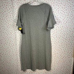 a.n.a A New Approach Heather Gray Flutter Sleeve T-Shirt Dress Medium NWT