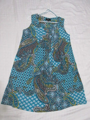 Ronni Nicole Pullover Paisley Turquoise Black & Yellow Dress, Size 10, Excellent