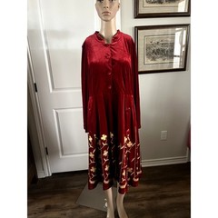 Red long sleeve Tendency dress NWT