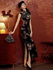 A31 Elegant High-End Improved Cheongsam Dress 2026 New Chinese Style Vintage Ret