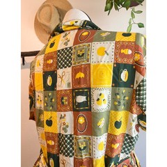 Yellow Green Joanie Carly Patchwork Print Dress Size US 14 New with tags