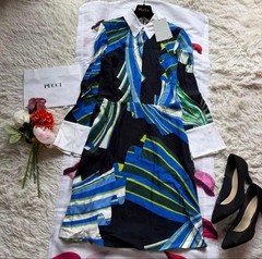 [Unused] EMILIO PUCCI collared dress with tags