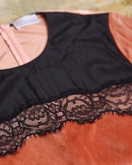 RED Valentino Blush Pink Velvet Maxi Dress with Lace Panel IT 44 UK 12