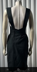 Rare Vintage Thierry Mugler Couture Black Cotton Dress FR 36 Archive Piece