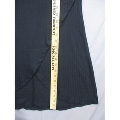 Black Short Sleeve V-Neck High – Low Dress Womens Size Large
