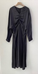 Women Zadig & Voltaire Queen V-Neck Slim Fold Raglan Long Sleeves Dress SML