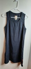 Johnathon Hoenscheidt Free Wear Womens Sleeveless Linen Shift Dress Size S Black