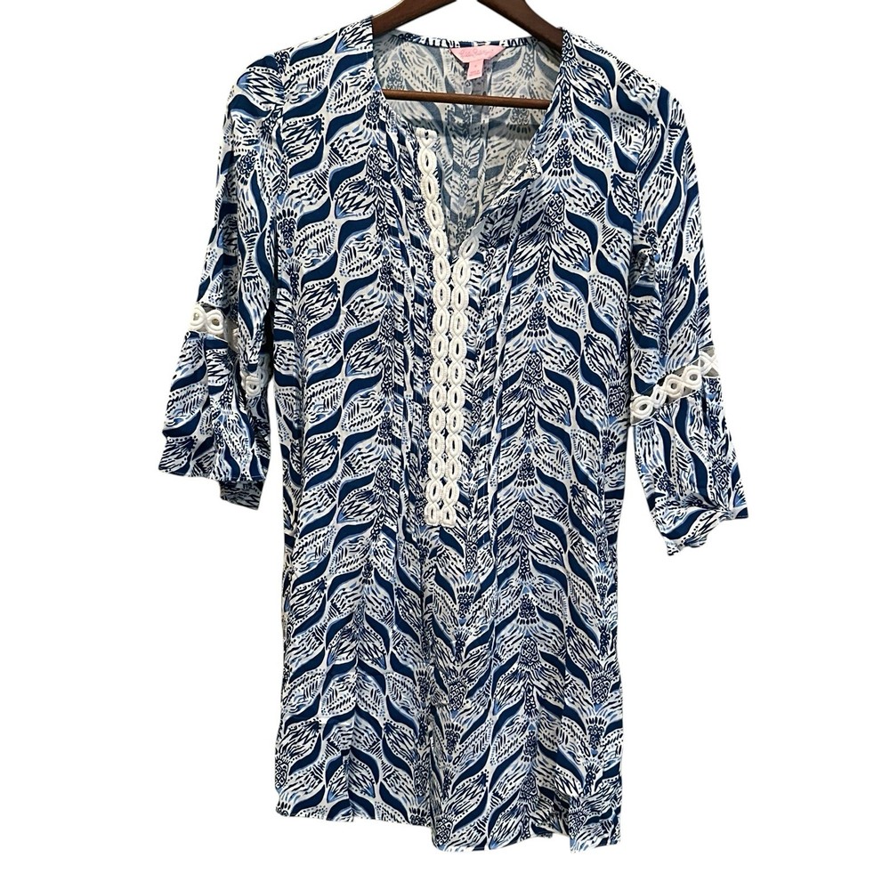 Lilly Pulitzer Hollie Tunic Dress – A Mermaids Tail Women’s Size Small