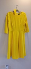 Elegant Yellow Knee Length Perfect For Parties Evening Events & Lxury Looks