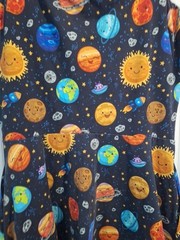 Lot of 2 Mr Magoo Boogaloo DRESSES Space Planet & Princess Pattern Adult XL