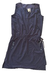 REI Indygena Sleeveless Gray Active Dress Ruching Sides Hip Pockets XL
