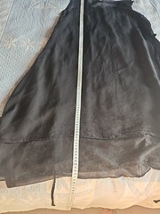 Chiffon Like Black Double Layer Tie Front Or Bottom Back One Size By Cauliflower