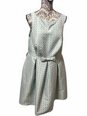 Liza Luxe Women’s Size 1X Sleeveless Dress 50&rsquo;s Style Green Gray