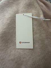 Lululemon Women’s Knit Sweater Dress XS Blush Pink Long Sleeve Side Pockets Soft