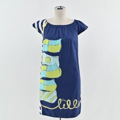 Lilly Pulitzer Navy Sullivan You&rsquo;re Flagged Nautical Shift Dress Size XS Coastal