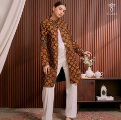 Tuzka Azaleea Outer Button – Premium Women&rsquo;s Batik Outer