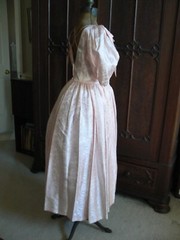 Pink Palmeto ballroom dress v neck puff sleeves 9-10 TD4 by Electra