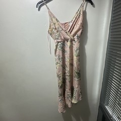 Blue Vanilla Cami Wrap Asymmetric MIDI Dress Pink Size 8 BNWT