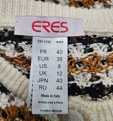 Eres Inédite Multicolor Openwork Crochet Mini Dress FR40 / US8 Cotton Viscose