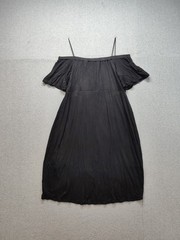 City Studio Women Midi Dress 20W Black Short Sleeve Square Neck Pullover Summer
