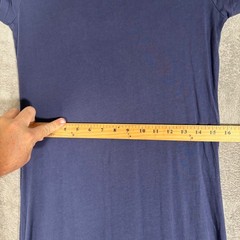 Polo Ralph Lauren Navy Blue Cotton Short Sleeve Maxi T-Shirt Dress Womens Medium