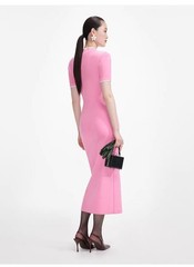 Self Portrait Pink Sweet Diminished Knitted Dress MAXI dress sexy women SML NEW