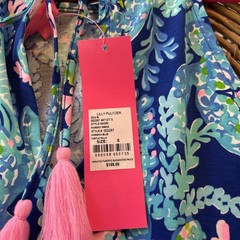 Lilly Pulitzer Margot Swing Dress Corsica Blue Turtle Villa Size S, NWT