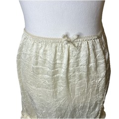 urban outfitters Women’s Lightweight Crinkled Fabric Midi Skirt Ruffles Slit S/p