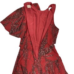 Keepsake The Label Red One Shoulder Dress Small WIsteria Floral