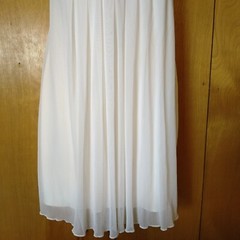 Sweet Storm Juniors Medium Spaghetti Strap Beaded Sequin White Party Dress