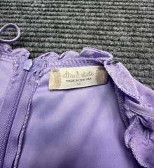 Altar&rsquo;d State Dress Womens Medium Lavender Swiss Dot Ruffle Strap Sundress New