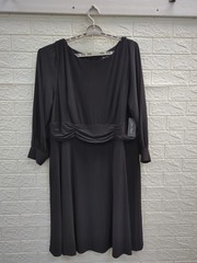 New Jessica Howard Button Cuff Sleeve Ruched Waist Midi Dress Women&rsquo;s Size 20W