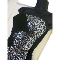 Little Black Dress Sequins by Deb Women&rsquo;s BodyCon Sheath Sexy Party Clubbing -S
